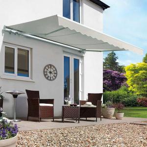 Grey Manual Shelter Retractable Patio Awning