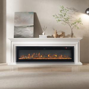 40/50/60/70/80 Inch Electric Fireplace 9 Colour LED Flame E…