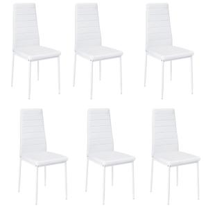 92cm Height Upholstered Leather Dining Chair Set of 6