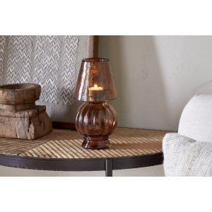 nkuku Adesola Glass Tealight Holder Lamp