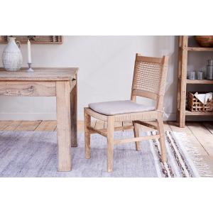 nkuku Aamani Mango Wood & Cord Dining Chair