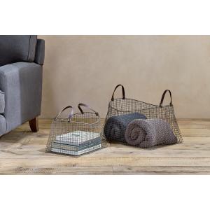 nkuku Adah Iron Baskets Set Of 2