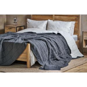 nkuku Amar Linen Bed Quilt