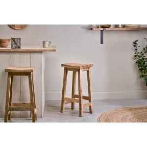 nkuku Ambi Wooden Dining Stool