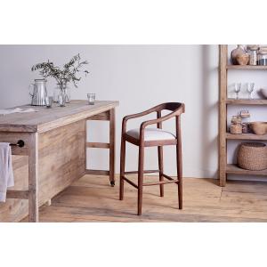 nkuku Anbu Acacia Upholstered Counter Dining Chair