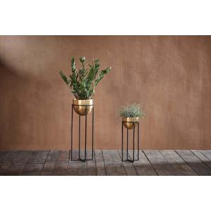 nkuku Atsu Brass Planter Stand