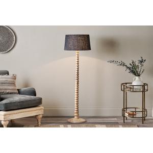 nkuku Avisa Mango Wood Floor Lamp