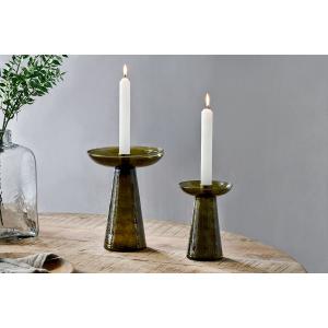 nkuku Avyn Recycled Glass Candle Holder