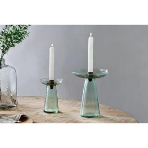 nkuku Avyn Recycled Glass Candle Holder