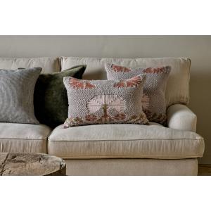 nkuku Bagru Wool & Cotton Cushion Cover