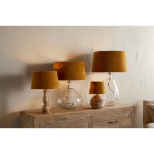 nkuku Batakha Velvet & Linen Lampshade