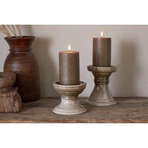 nkuku Cabra Reactive Glaze Candle Holder