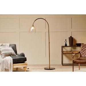 nkuku Cachi Arch Marble Floor Lamp