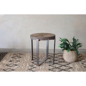 nkuku Chakala Wooden Side Table