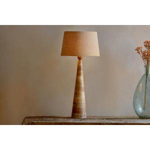 nkuku Chameli Mango Wood Table Lamp