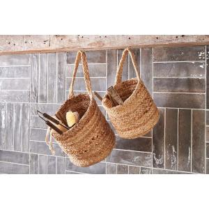 nkuku Chapad Hemp Wide Wall Hung Basket