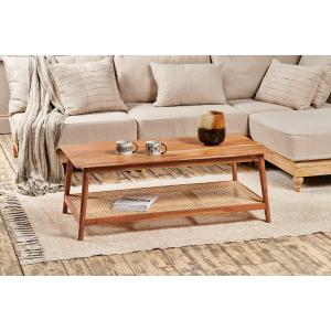 nkuku Erabar Acacia & Cane Coffee Table