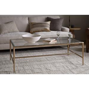 nkuku Gilasi Cast Metal & Glass Coffee Table