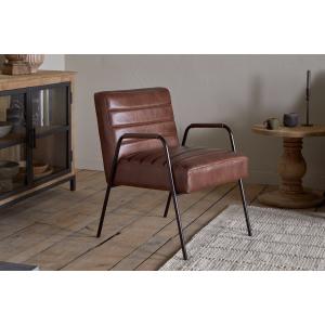 nkuku Hadithi Leather Occasional Dining Chair