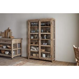 nkuku Ibo Reclaimed Wood & Glass Cabinet