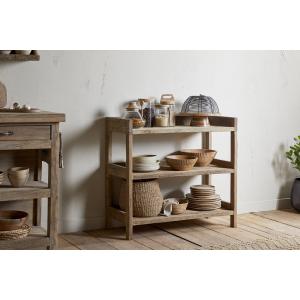 nkuku Ibo Reclaimed Wood Pantry Standing Shelves
