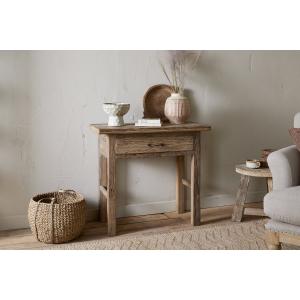 nkuku Ibo Reclaimed Wood 1 Drawer Console Table