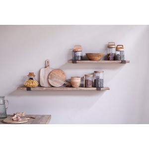 nkuku Ibo Reclaimed Wood & Iron Shelf