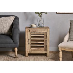 nkuku Ibo Reclaimed Wooden Slatted Cabinet –