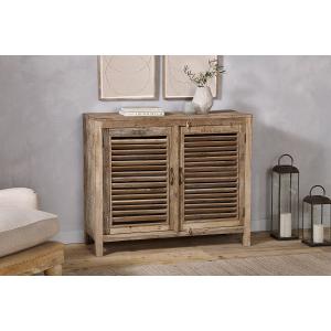 nkuku Ibo Reclaimed Wooden Slatted Sideboard