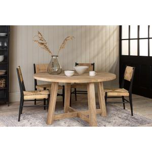 nkuku Indali Mango Wood Round Dining Table