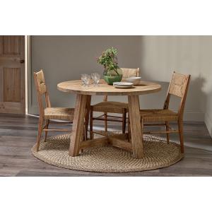 nkuku Indali Mango Wood Round Dining Table