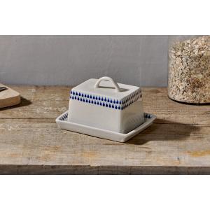 nkuku Indigo Drop Butter Dish