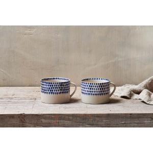 nkuku Indigo Drop Mug Set Of 2