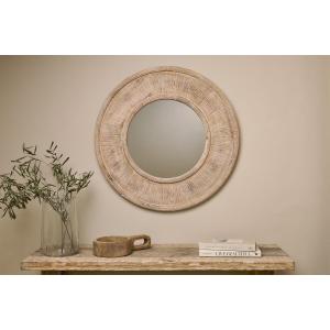 nkuku Itwa Mango Wood Carved Mirror