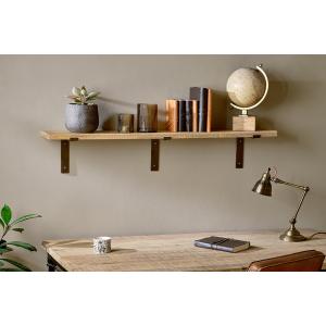 nkuku Japhali Mango Wood And Iron Shelf