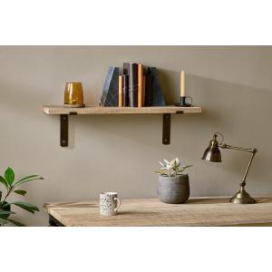 nkuku Japhali Mango Wood And Iron Shelf