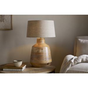 nkuku Kayo Statement Table Lamp Mango Wood