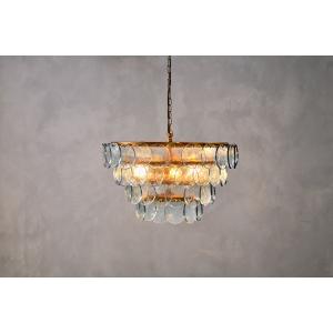 nkuku Kagitha Recycled Glass Statement Chandelier