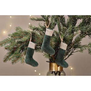 nkuku Karru Cotton Velvet Mini Stocking Set Of 3