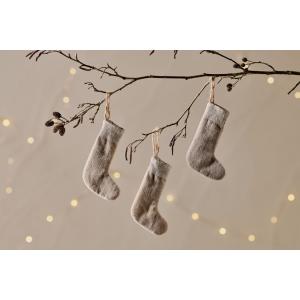 nkuku Karru Cotton Velvet Mini Stocking Set Of 3