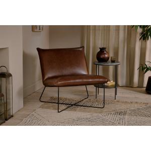 nkuku Kashvi Oversized Leather Lounger