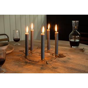 nkuku Khamila Leaf Iron Candle Holder