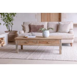 nkuku Laali Grooved Mango Wood Coffee Table