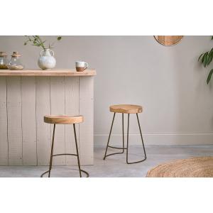 nkuku Loko Mango Wood Dining Stool