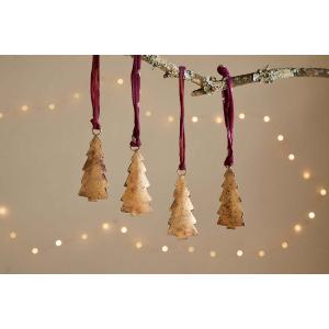 nkuku Mishti Tree Baubles Set Of 4