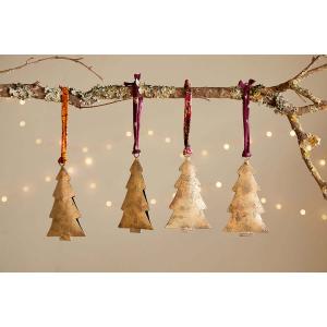 nkuku Mishti Tree Baubles Set Of 4