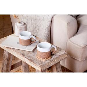 nkuku Mali Ribbed Coffee Mug Set Of 2