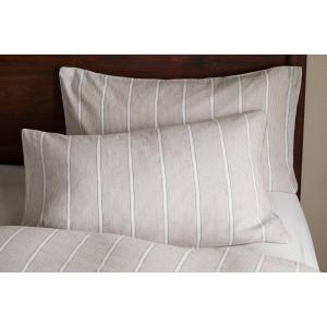 nkuku Mora Hemp & Cotton Housewife Pillowcases Set Of 2