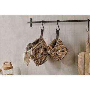 nkuku Mannu Cotton & Hemp Wall Hung Basket