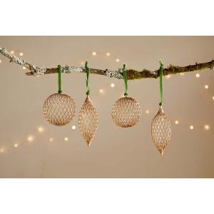 nkuku Nirav Wire Baubles Set Of 4